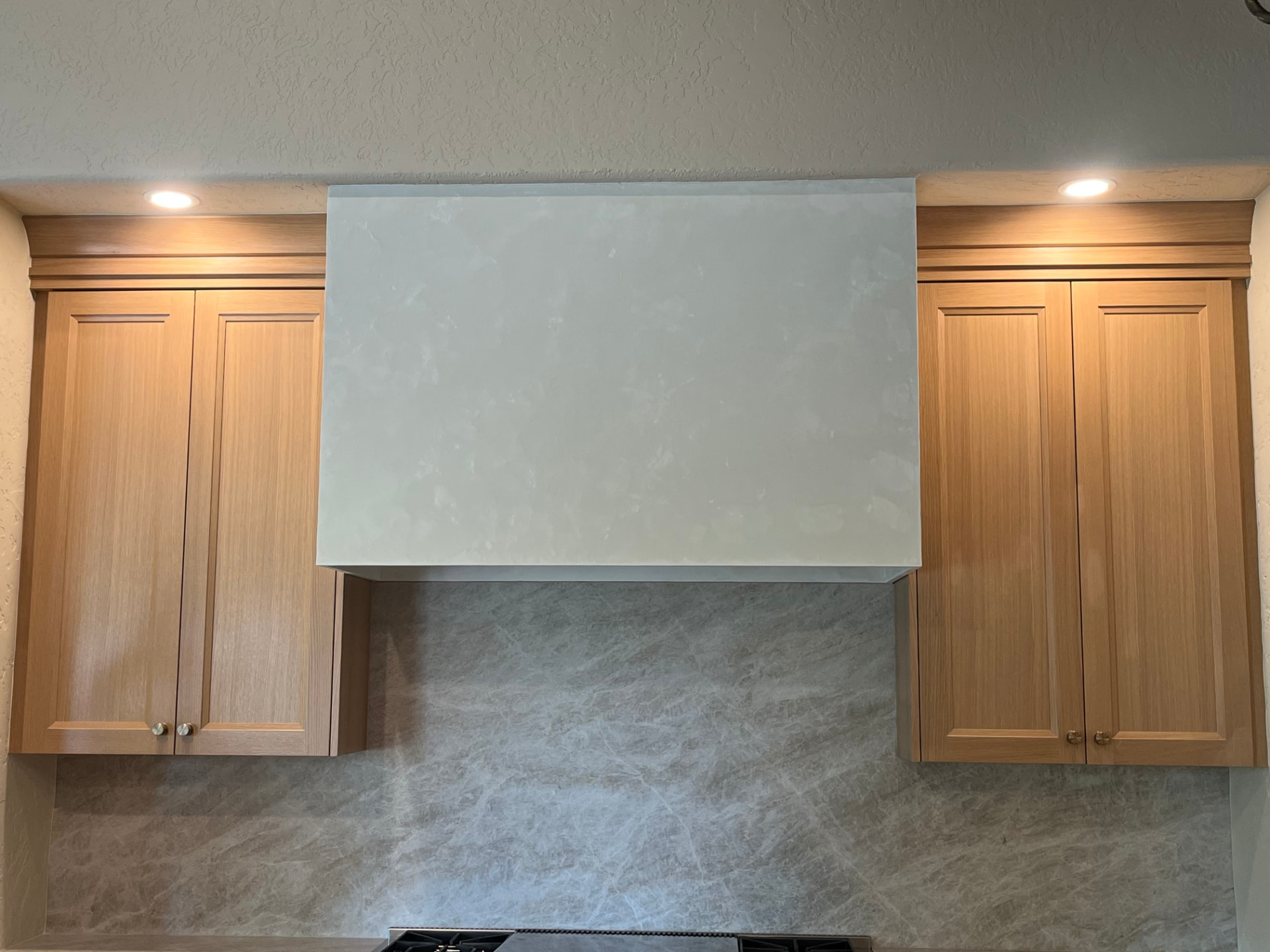 Alabaster Range Hood — Venetian Plaster Range Hood